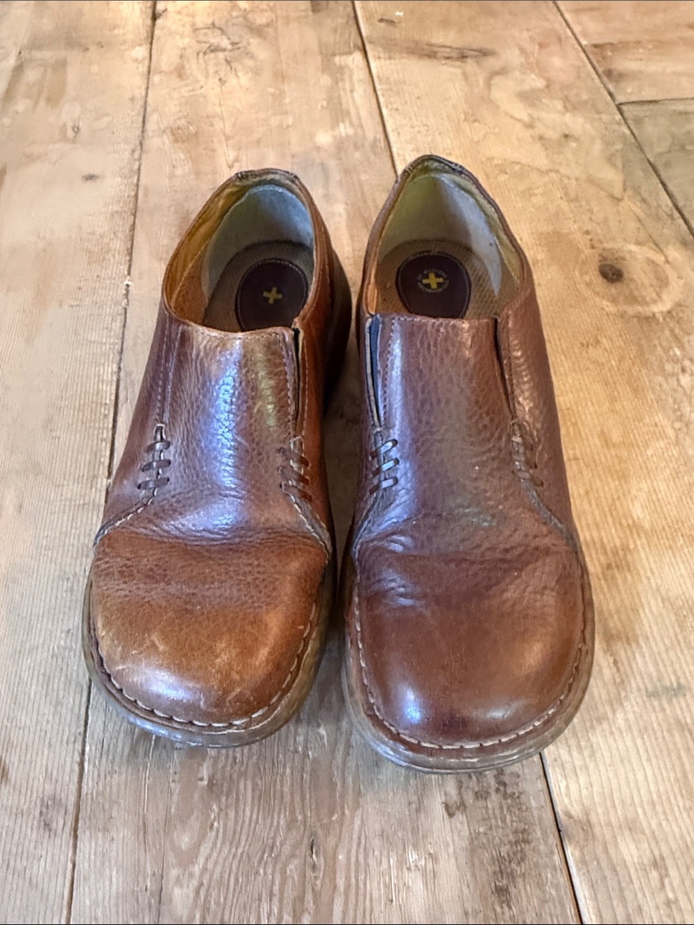 Dr. Martens Brown Leather Slip-On Clogs - Picture 8 of 10